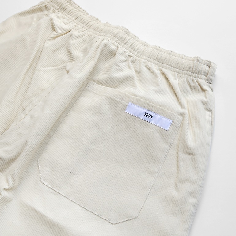 VOIRY ヴォイリー｜SUNDAY PANTS-CORDUROY IVORY
