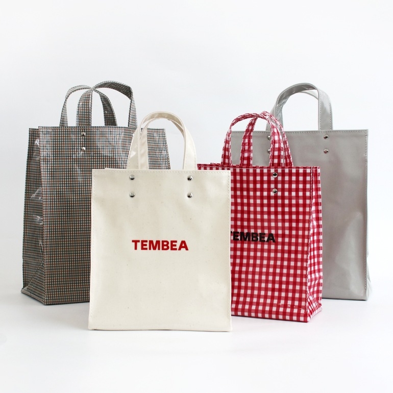 TEMBEA テンベア｜PAPER TOTE SMALL GINGHAM RED 通販｜DUPON35