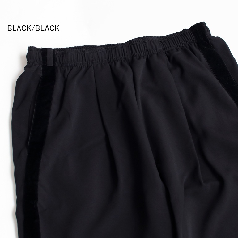 VOIRY ヴォイリー｜SCHOOL PANTS-F　BLACK/BLACK