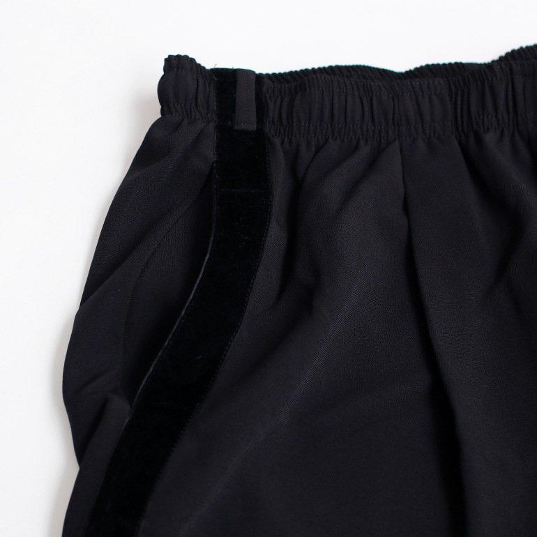 VOIRY ヴォイリー｜SCHOOL PANTS-F　BLACK/BLACK
