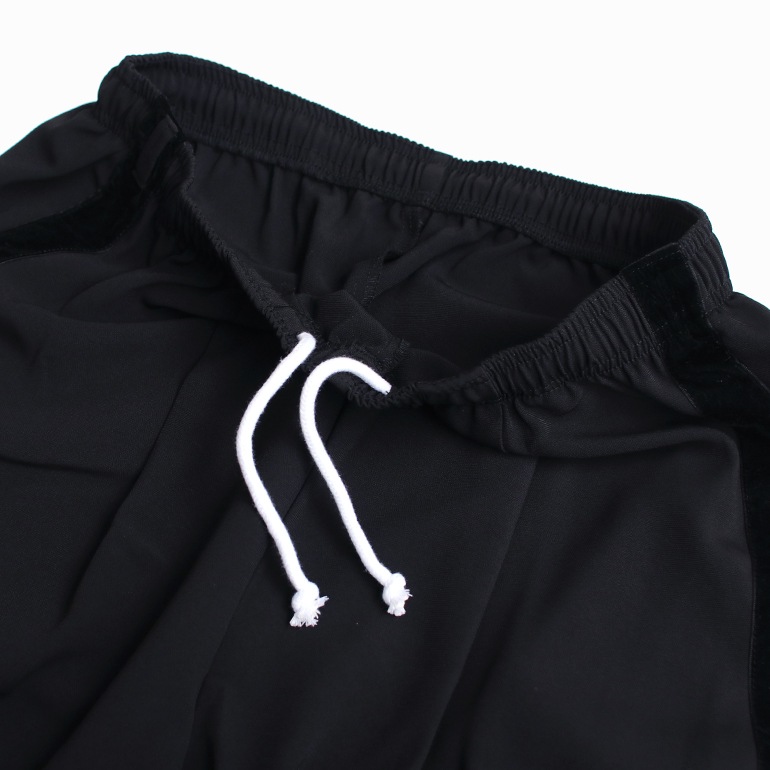VOIRY ヴォイリー｜SCHOOL PANTS-F　BLACK/BLACK
