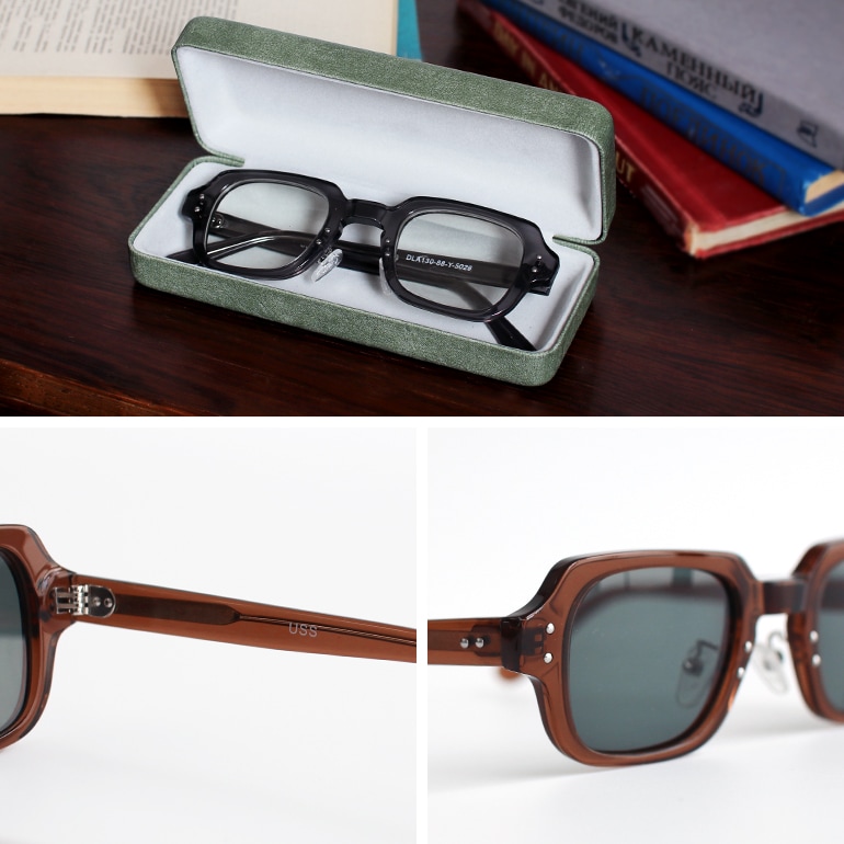 USSタイプ S9 アイウェア フレーム (ブラック×グレー)