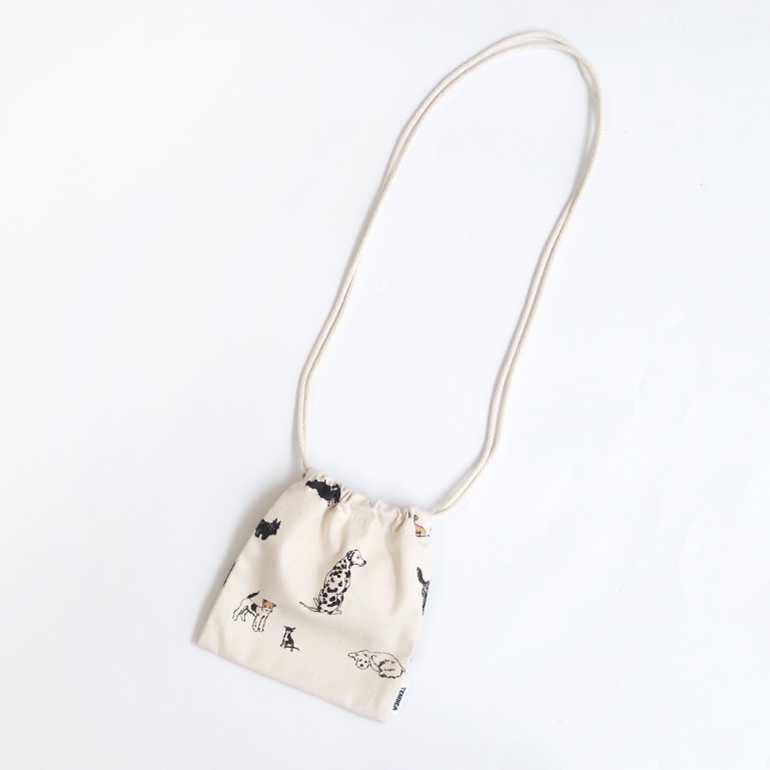 TEMBEA テンベア｜巾着 POCHETTE　DOG-1/BLACK