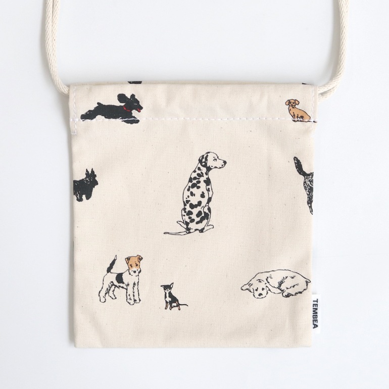 TEMBEA テンベア｜巾着 POCHETTE　DOG-1/BLACK