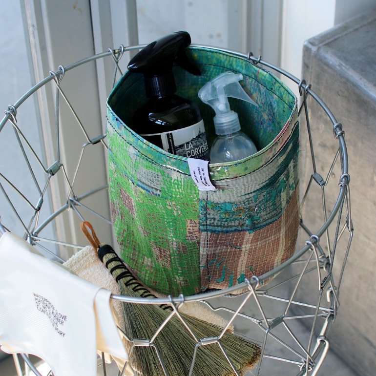 PUEBCO プエブコ｜COVERED VINTAGE KANTHA QUILT ORGANIZER