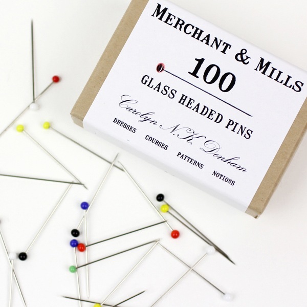 MERCHANT&MILLS マーチャン&ミルズ｜GLASS HEADED PINS　ガラスマチ針