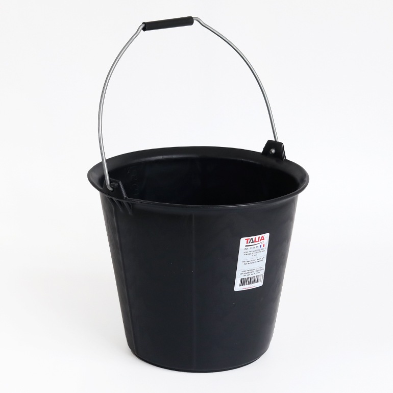 Bristol ブラックプラスチックバケツ