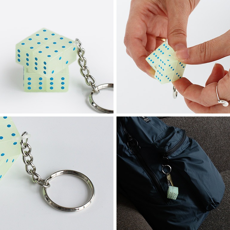 Magic Cube Keychain - Glow マジックキューブ キーホルダー（グロー）