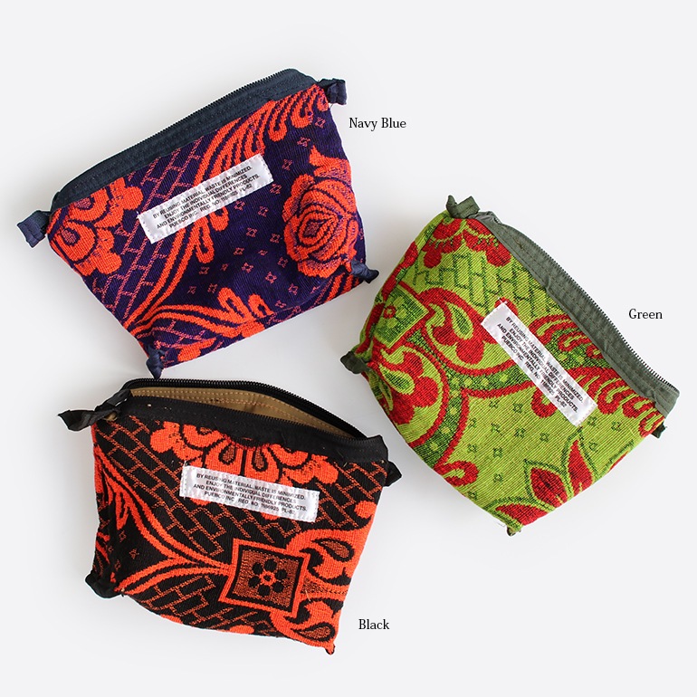 【取扱終了/在庫限り】PUEBCO プエブコ｜RUBBERIZED HOOD FABRIC x JACQUARD POUCH