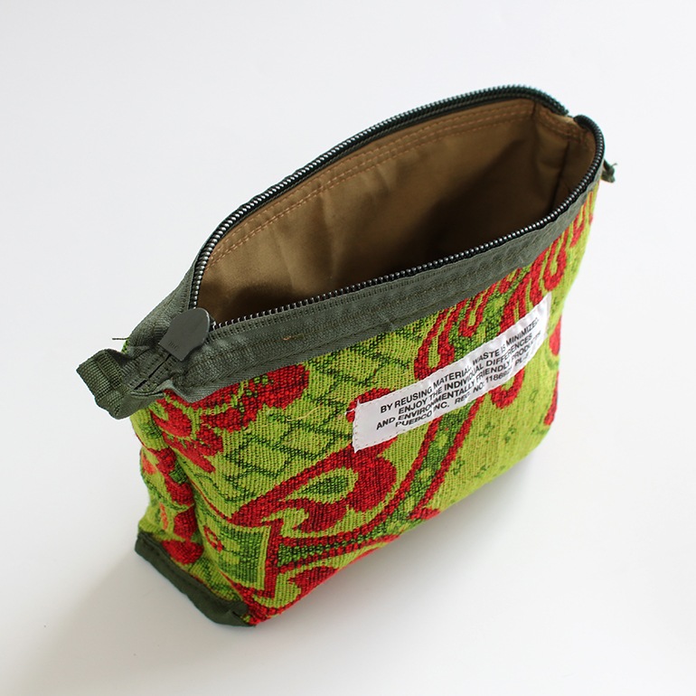 【取扱終了/在庫限り】PUEBCO プエブコ｜RUBBERIZED HOOD FABRIC x JACQUARD POUCH