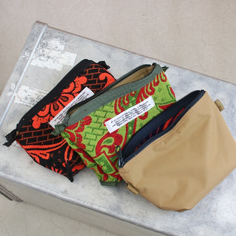 【取扱終了/在庫限り】PUEBCO プエブコ｜RUBBERIZED HOOD FABRIC x JACQUARD POUCH