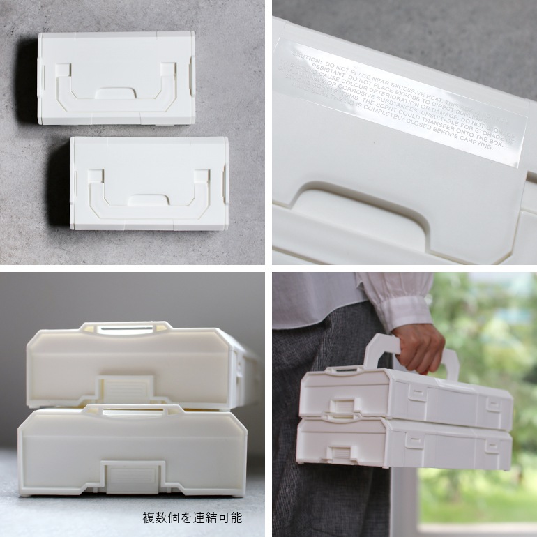 PUEBCO プエブコ｜PLASTIC CONNECTABLE TOOL BOX (1pc)