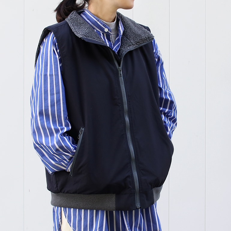 【セール】【50%オフ】necessary or unnecessary ネセサリー オア アンネセサリー｜SQUALL VEST【全2色】
