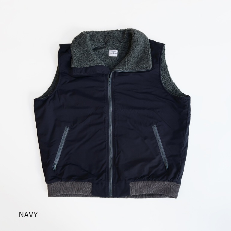 NECESSARY or UNNECESSARY VEST　ネイビー Necessary or Unnecessary】 DIA VEST 