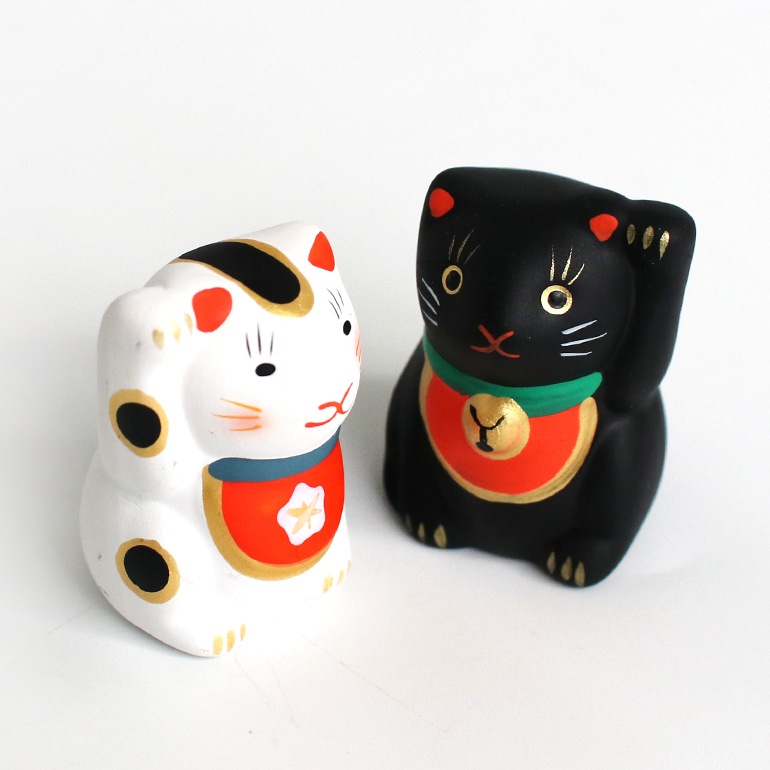 中川政七商店 なかがわまさしちしょうてん｜福招き猫みくじ　白猫/黒猫