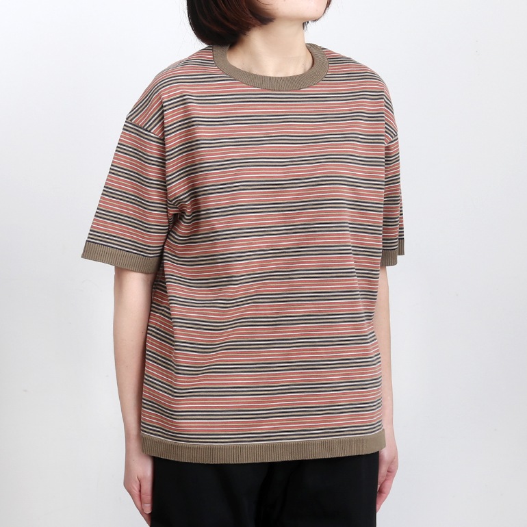 maillot マイヨ｜“mature”multi border-Tee【全2色】