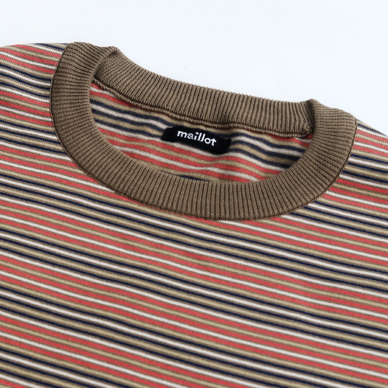 maillot マイヨ｜“mature”multi border-Tee【全2色】