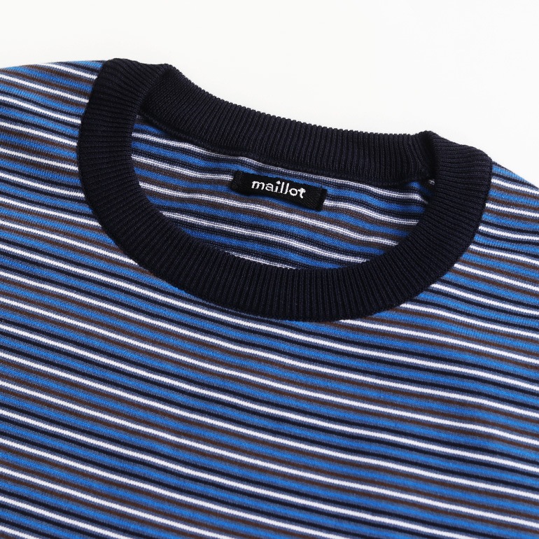 maillot マイヨ｜“mature”multi border-Tee【全2色】