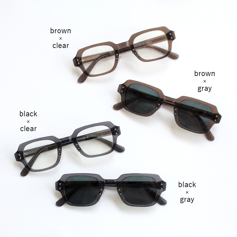 USSタイプ S9 アイウェア フレーム (ブラック×クリア)