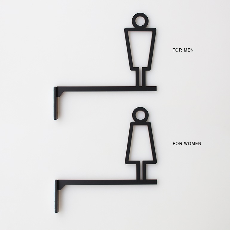 【取扱い終了/セール】FACE ORIGINAL フェイスオリジナル｜トイレサイン 中抜きタイプ【for men】 【for women】