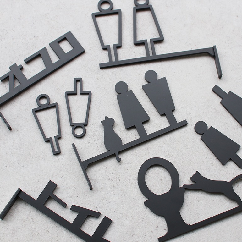 【取扱い終了/セール】FACE ORIGINAL フェイスオリジナル｜トイレサイン 中抜きタイプ【for men】 【for women】