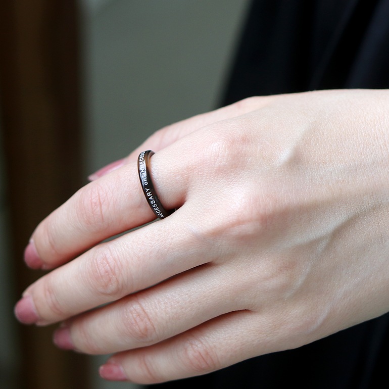 necessary or unnecessary ネセサリー オア アンネセサリー｜BUTTON RING 2　 アンバー