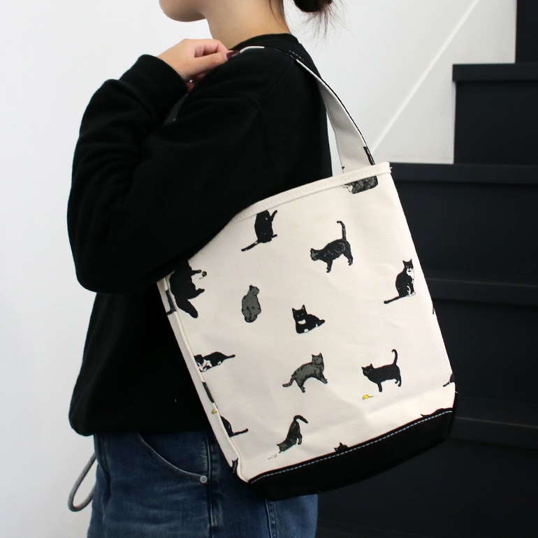 TEMBEA テンベア｜BAGUETTE TOTE SMALL　CAT/BLACK