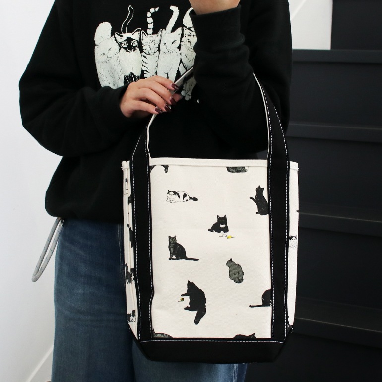 TEMBEA テンベア｜BAGUETTE TOTE SMALL　CAT/BLACK