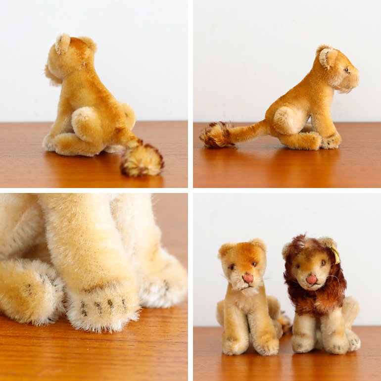 立ち雄ライオン Leo 15cm】ヴィンテージ シュタイフ - メルカリ