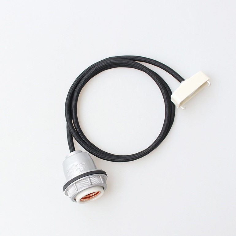PACIFIC FURNITURE SERVICE パシフィックファニチャーサービス｜SOCKET&CORD ブラック(1m) 口金E26