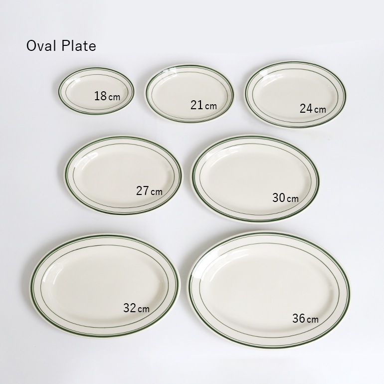 Tuxton タクストン｜Green Bay Oval Plate 36cm