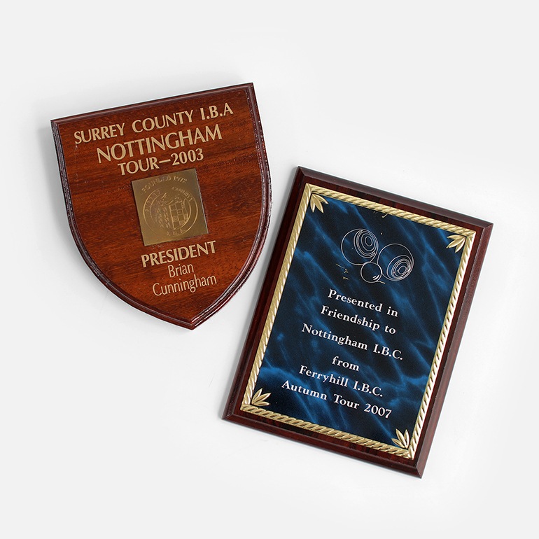 VINTAGE｜Lawn Bowls Memorabilia Plaques #8