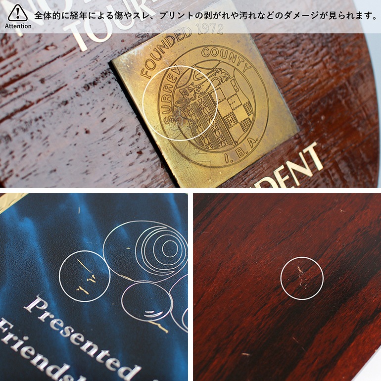 VINTAGE｜Lawn Bowls Memorabilia Plaques #8