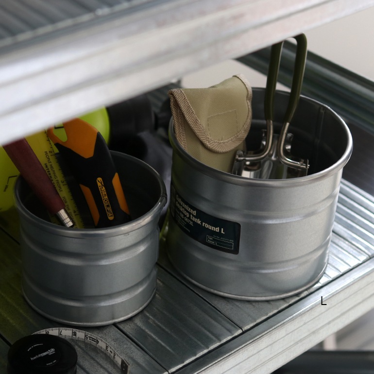 GALVANIZED DESKTOP TANK ROUND L