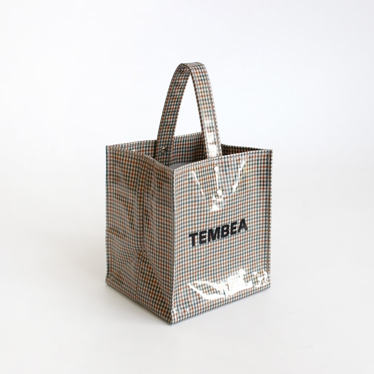 TEMBEA テンベア｜CUBE TOTE CHECK BEIGE/BLUE 通販｜DUPON35
