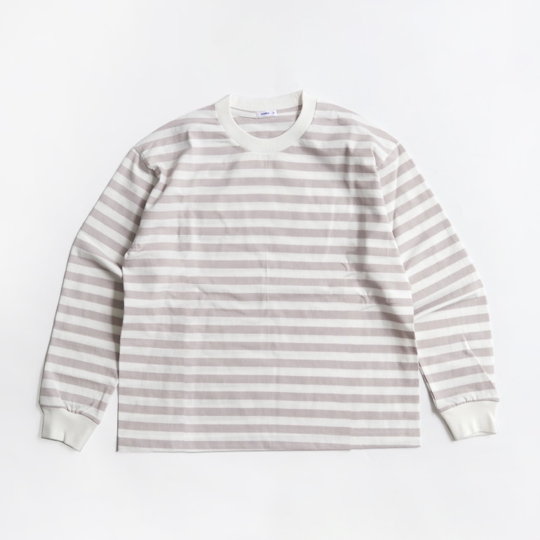 maillot マイヨ｜Tube Border Long-Tee　SAND