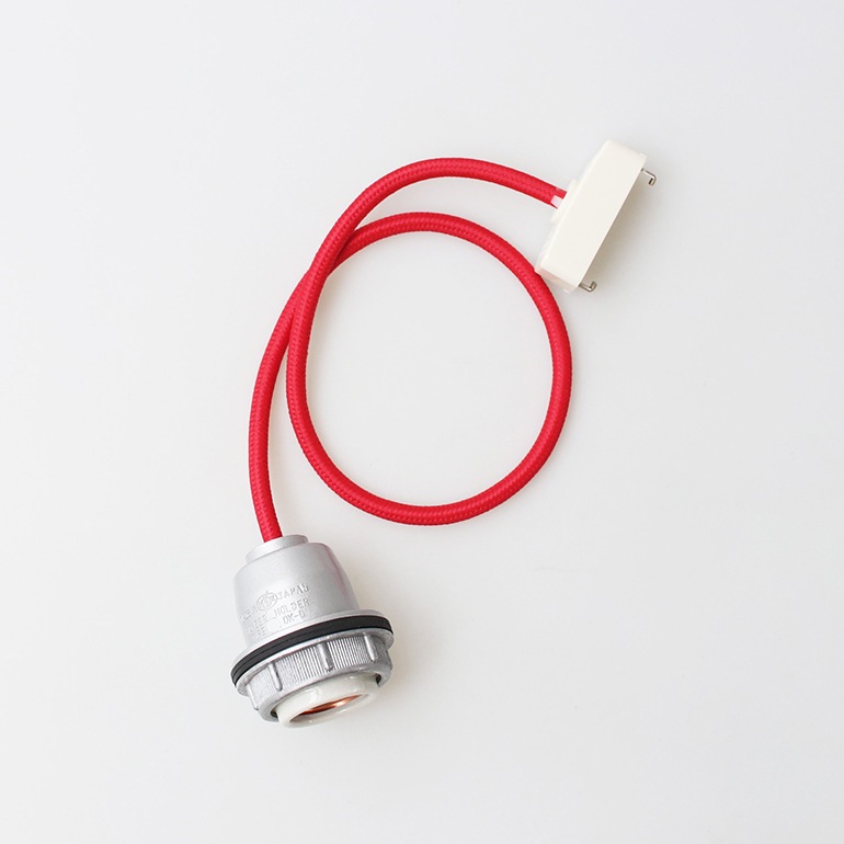 PACIFIC FURNITURE SERVICE パシフィックファニチャーサービス｜SOCKET&CORD レッド(1m) 口金E26