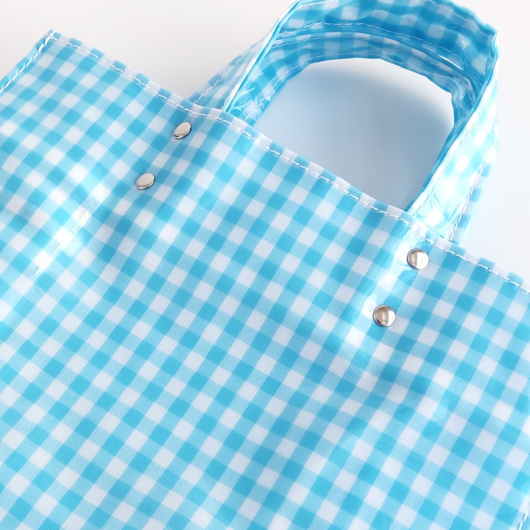 TEMBEA テンベア｜PAPER TOTE MEDIUM GINGHAM SAX 通販｜DUPON35