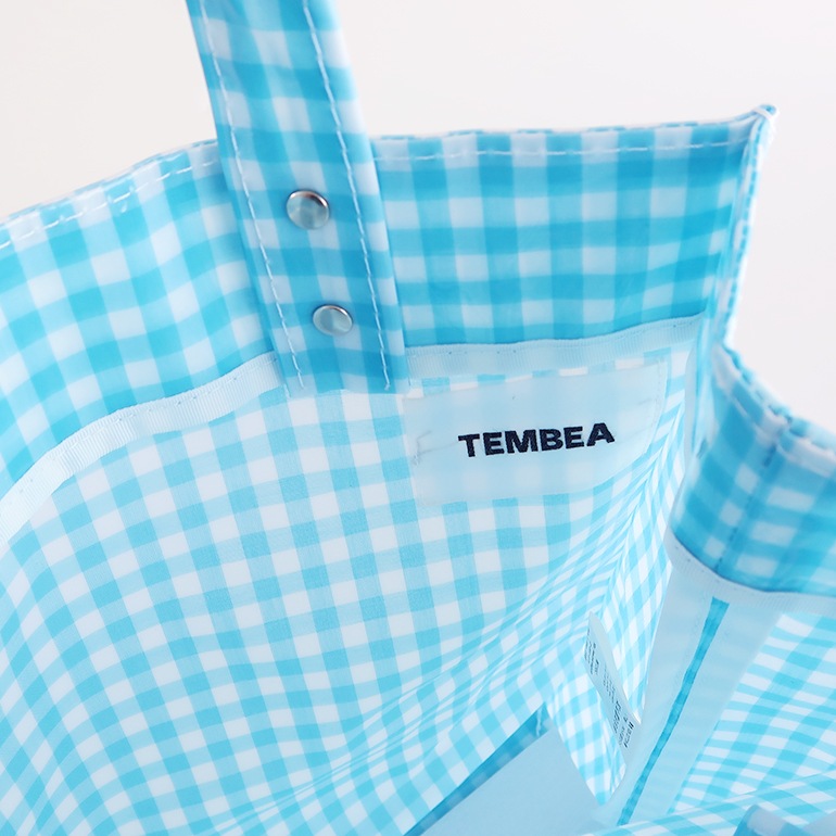 TEMBEA テンベア｜PAPER TOTE MEDIUM GINGHAM SAX 通販｜DUPON35