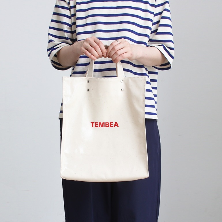 TEMBEA テンベア｜PAPER TOTE MEDIUM GINGHAM SAX 通販｜DUPON35
