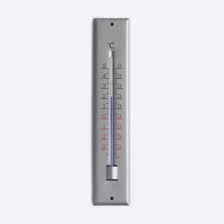 TFA｜Analogue indoor-outdoor thermometer made of aluminium 12.2041 アルミニウム アナログ サーモメーター
