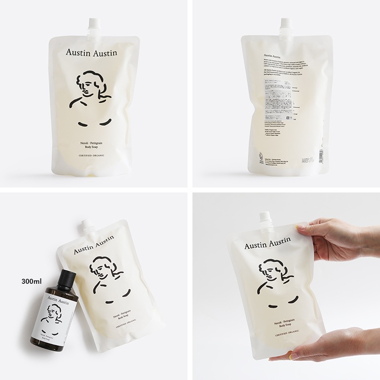 Austin Austin オースティン オースティン｜ネロリ・プチグレン ボディソープ 600ml pouch 詰替用【リフィル単品】