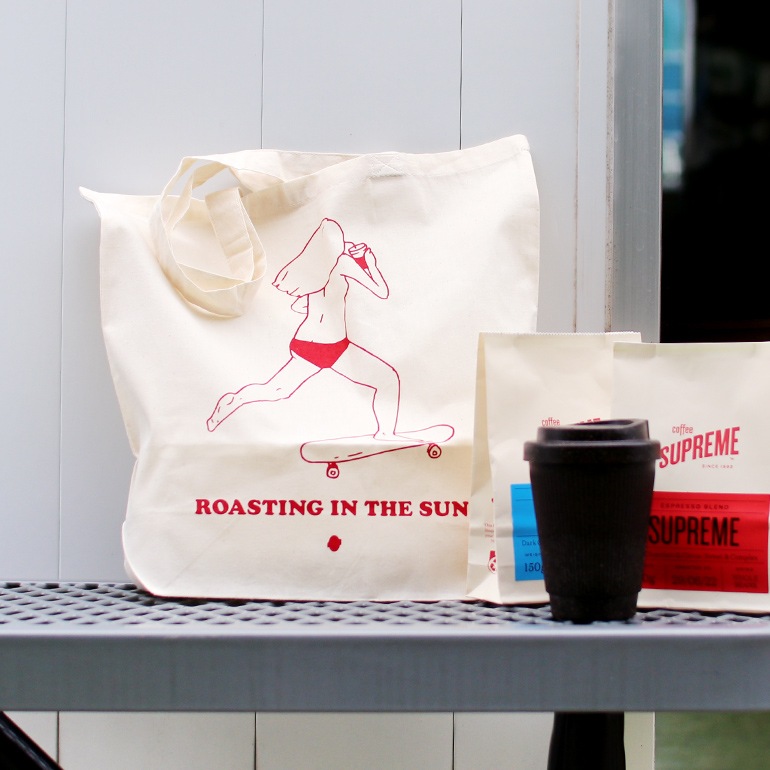 【取扱終了/在庫限り】COFFEE SUPREME コーヒースプリーム｜SKATER GIRL TOTE BAG