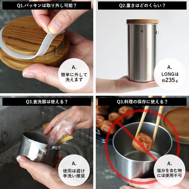 GLOCAL STANDARD PRODUCTS グローカルスタンダードプロダクツ｜ツバメ キャニスター(long hook付/シルバー)