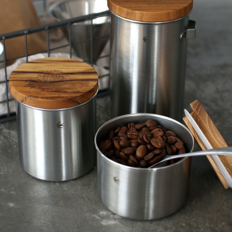 GLOCAL STANDARD PRODUCTS グローカルスタンダードプロダクツ｜ツバメ キャニスター(long hook付/シルバー)