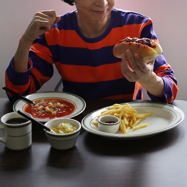 Tuxton タクストン｜Green Bay Oval Plate 24cm