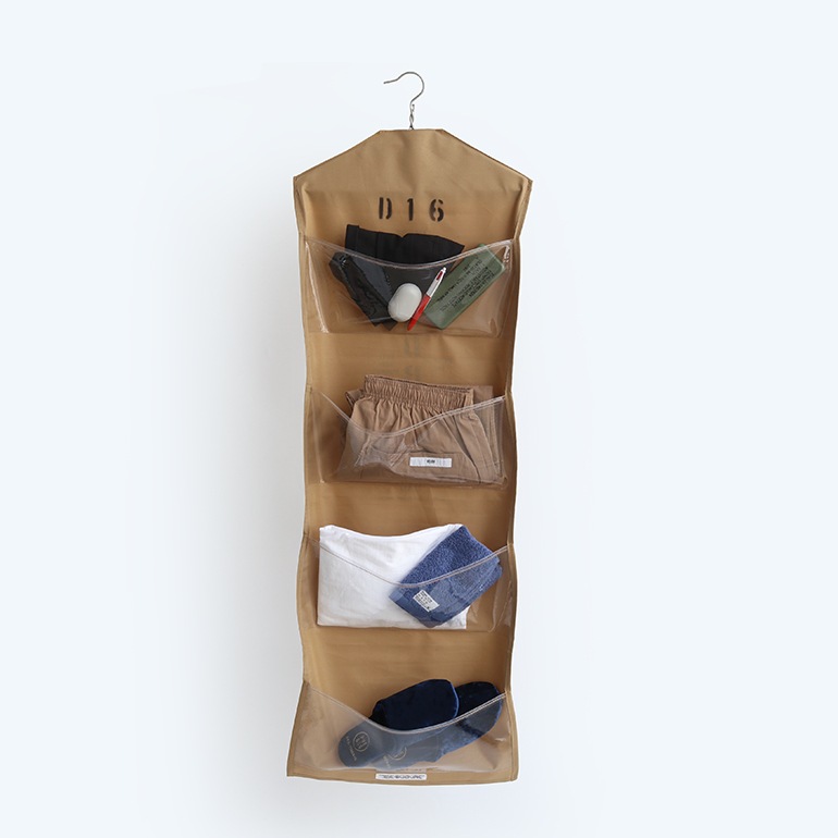 PUEBCO プエブコ｜RUBBERIZED FABRIC HANGING ORGANIZER / ACCESSORY 4pockets/8Pockets