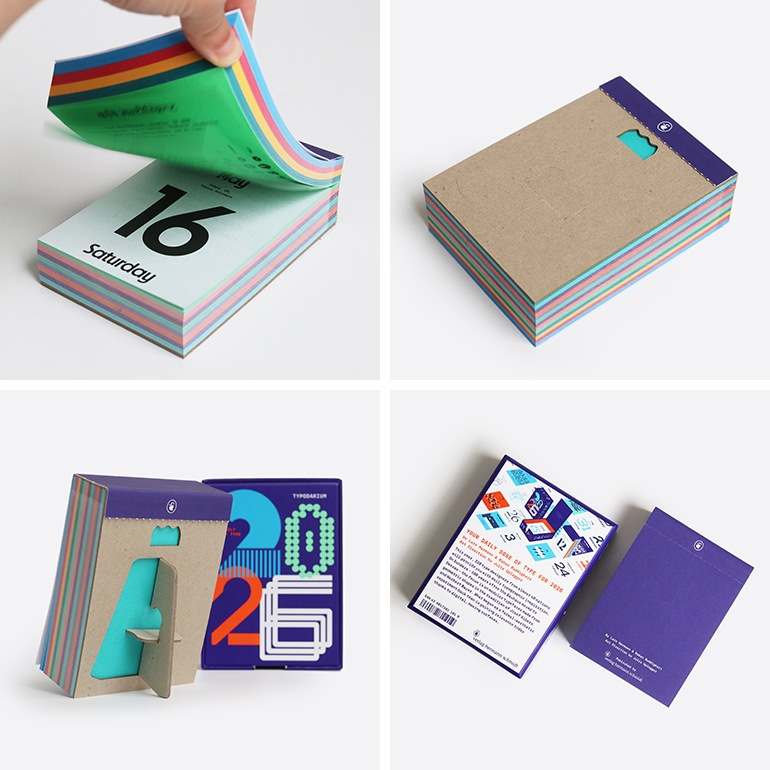 Typodarium 2026 タイポダリウム 日めくりカレンダー