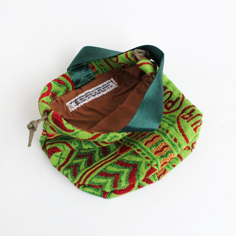 PUEBCO プエブコ｜JACQUARD FABRIC DRAWSTRING BAG ジャカードファブリックドローストリングバッグ