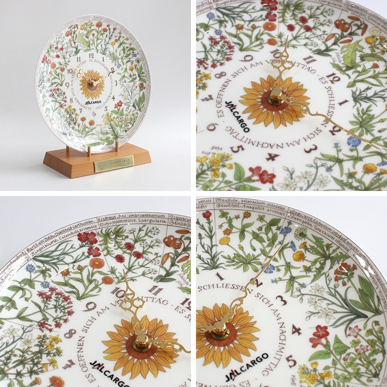 VINTAGE｜Noritake × JAL CARGO カールフォンリンネ 花時計 記念